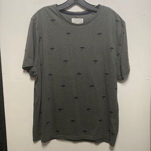 Denim & Flower Ricky Singh “Tree” Print Short Sleeve T-Shirt Sz XL